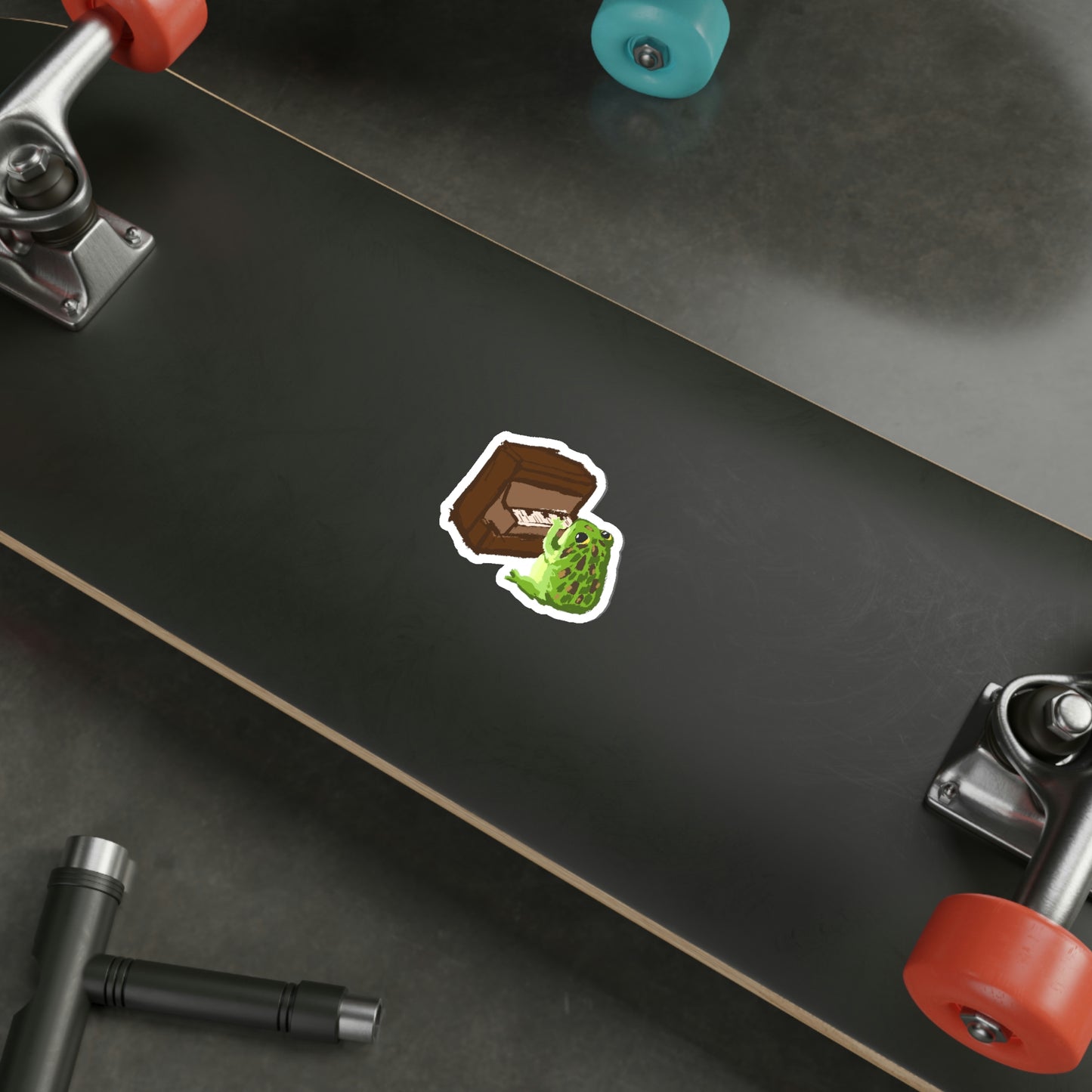 Piano Frog Sticker