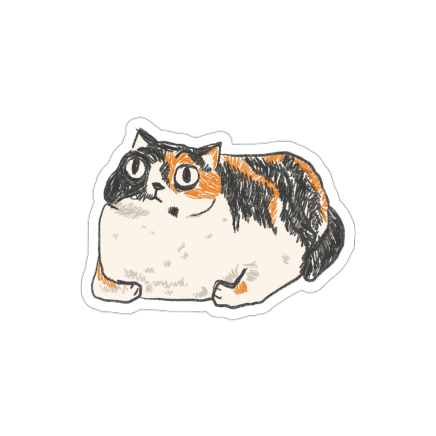 Chubby Cat Sticker