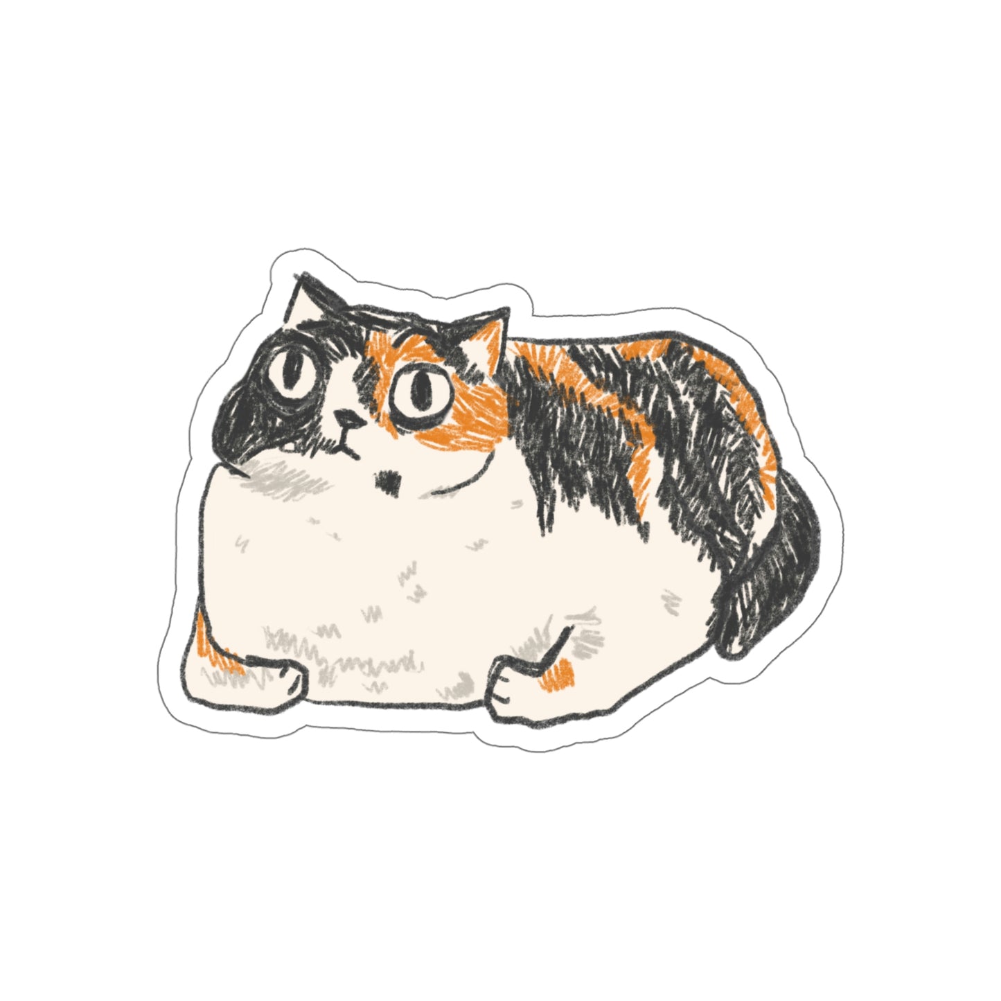 Chubby Cat Sticker